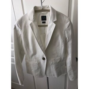 Armani Exchange White Blazer